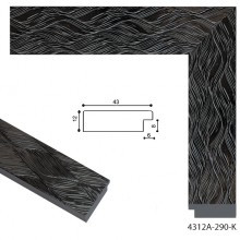 Пластиковый багет E 4312A-290-K MF