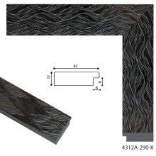 Пластиковый багет E 4312A-290-K MF
