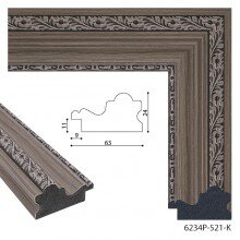 Пластиковый багет E 6234P-521-K MF