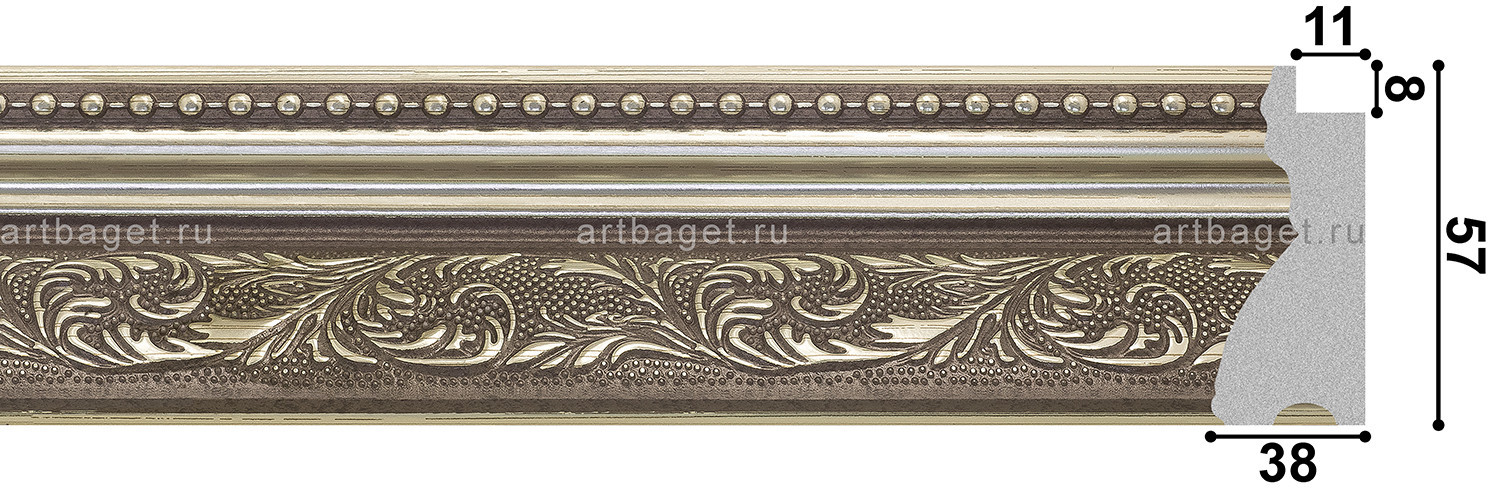 Пластиковый багет 73857-18