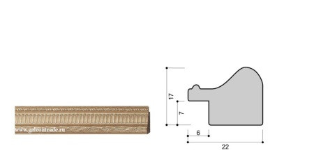 Багет пластиковый 3502-126